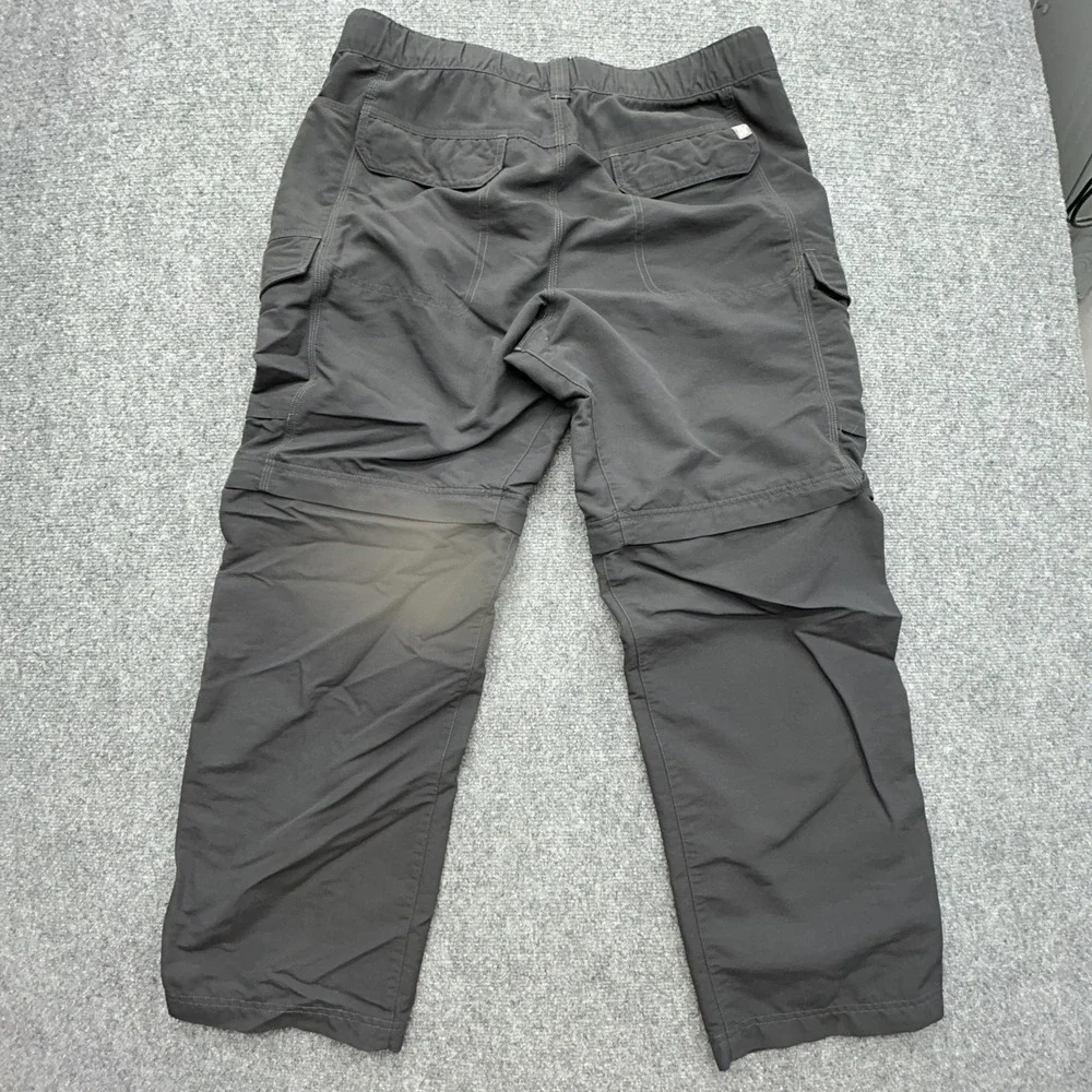 The North Face Pants Mens Large Gray Cargo Convertible Hiking Zip Off Nylon